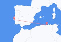 Flyrejser fra Jijel, Algeriet til Lissabon, Portugal