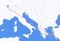 Flights from Dole, France to Icaria, Greece