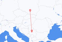 Flyg från Kraljevo, Serbien till Kraków, Polen