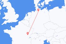 Flyreiser fra Hamburg, Tyskland til Dole, Frankrike