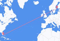 Flyg från Miami, USA till Mariehamn, Åland