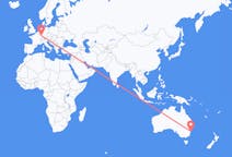 Flyg från Sydney, Australien till Saarbrücken, Tyskland