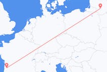 Flyrejser fra Kaunas, Litauen til Bordeaux, Frankrig