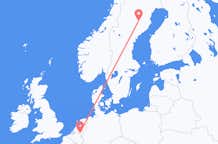 Loty z Lycksele, Szwecja do Eindhoven, Holandia