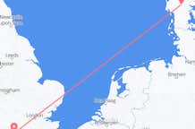 Vluchten van Southampton, Engeland naar Billund, Denemarken