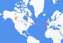Flights from Dawson Creek, Canada to A Coruña, Spain