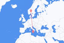 Flyrejser fra Malta, Malta til Oslo, Norge