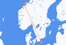 Flights from Kristiansund, Norway to Bornholm, Denmark