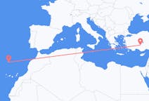 Flights from Konya, Turkey to Funchal, Portugal