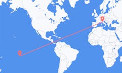 Flights from Kaukura, French Polynesia to Pisa, Italy