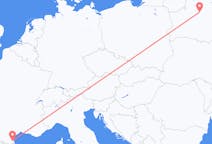 Loty z miasta Mińsk do miasta Perpignan