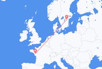 Flights from Nantes, France to Linköping, Sweden