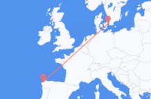 Flyrejser fra La Coruña, Spanien til København, Spanien