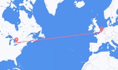 Flyg från Waterloo, Ontario, Kanada till Lille, Frankrike