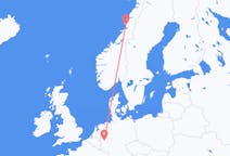 Vluchten van Brønnøysund naar Keulen