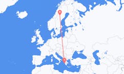 Flights from Vilhelmina, Sweden to Zakynthos Island, Greece