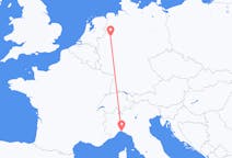 Flyreiser fra Genova, Italia til Münster, Tyskland