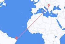 Flyg från Natal, Brasilien till Belgrad, Serbien