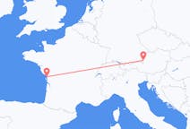 Flyg från Salzburg, Österrike till La Rochelle, Frankrike
