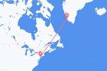 Vluchten Vanuit New York, Verenigde Staten naar Paamiut, Groenland