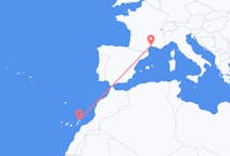 Flyreiser fra Montpellier, Frankrike til Lanzarote, Spania