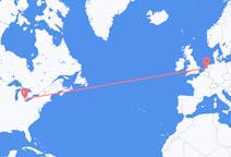 Flyreiser fra Windsor, Canada til Amsterdam, Nederland