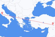 Flyreiser fra Adıyaman, Tyrkia til Roma, Italia