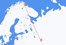 Vluchten van Nizjni Novgorod naar Kirkenes