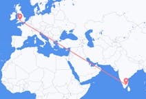 Flights from Tiruchirappalli, India to Bristol, England