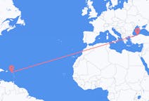 从圣基茨和尼维斯出发出发地 圣基茨岛目的地 土耳其宗古尔达克的航班