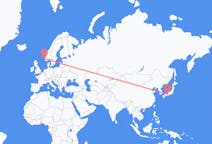 Flights from Kobe, Japan to Haugesund, Norway