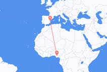 Flyrejser fra Asaba, Nigeria til Valencia, Spanien