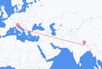 Flyrejser fra Katmandu, Nepal til Perugia, Italien