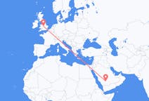 Flights from Wadi ad-Dawasir, Saudi Arabia to Birmingham, England