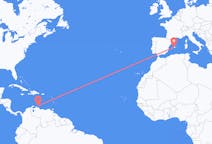 Flyrejser fra Willemstad til Palma