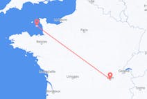 Flyrejser fra Lyon til Saint Helier