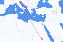 Flights from Khartoum to Ancona