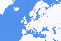 Flyg från Östersund, Sverige till Valencia, Spanien