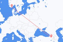 Flights from Kars, Turkey to Kristiansand, Norway