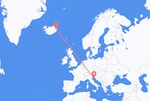 Voos de Egilsstaðir, Islândia para Pula, Croácia