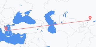 Flyreiser fra Kirgisistan til Hellas