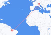 Flyreiser fra Araguaína, Brasil til Bologna, Italia