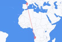 アンゴラのルバンゴから、スペインのサラゴサまでのフライト