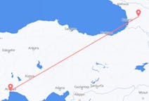 Flyreiser fra Kutaisi, Georgia til Antalya, Tyrkia