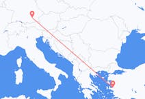 Vluchten van Izmir, Turkije naar München, Duitsland