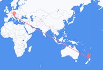 Flyg från Auckland till Venedig