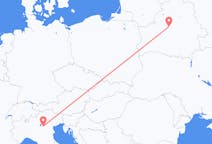 Flyreiser fra Minsk, Hviterussland til Verona, Italia
