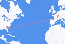Flyreiser fra Jacksonville, USA til Lyon, Frankrike