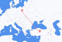 Flights from Kayseri in Turkey to Łódź in Poland
