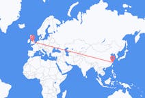 Flyg från Taizhou, Jiangsu, Kina till Birmingham, England